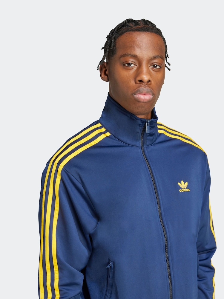 adidas ジップアップジャケット ネイビー/イエロー adidas イエロー 