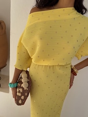 Never Fully Dressed Yellow Sunshine Tilly Dress - Image 6 of 8