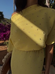 Never Fully Dressed Yellow Sunshine Tilly Dress - Image 7 of 8