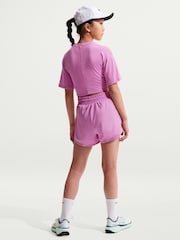 Nike Magenta Pink One Dri-FIT 3 Inch 2-In-1 Shorts - Image 2 of 6