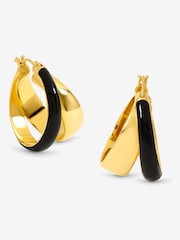 Jon Richard Gold Tone Double Hoop Earrings - Image 1 of 4