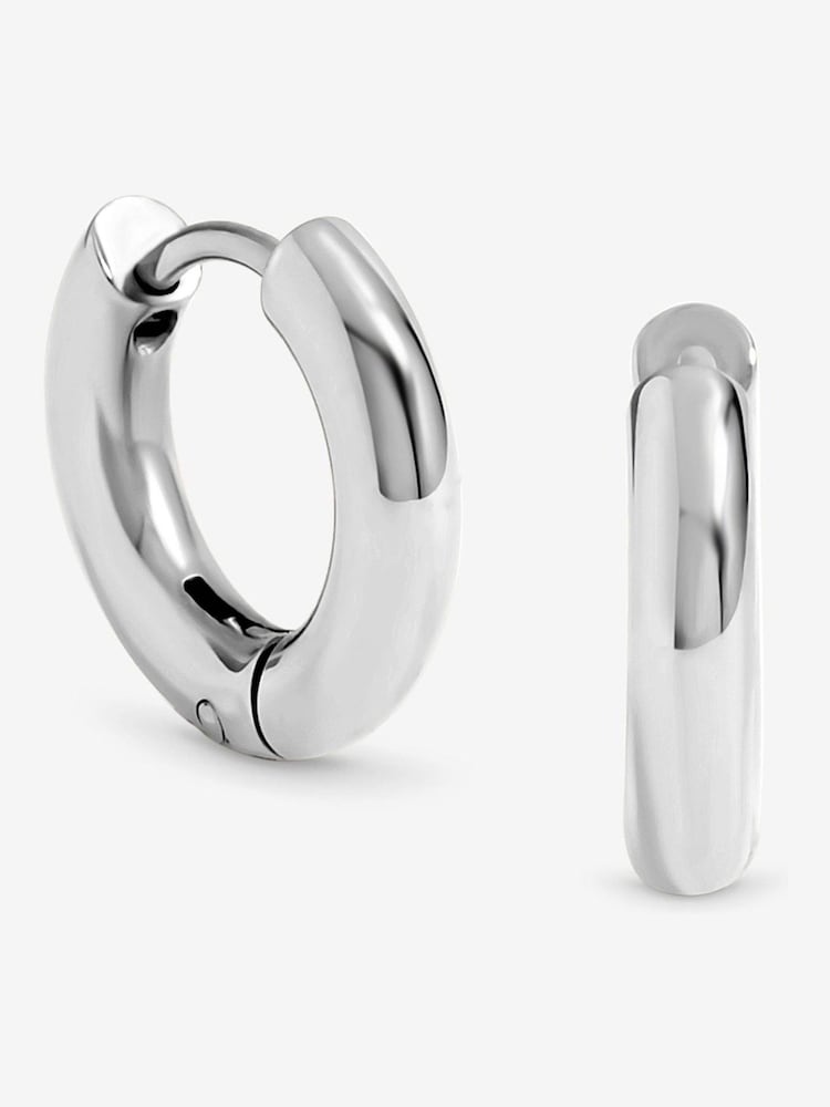 Jon Richard Waterproof Small Chubby Hoop Earrings - Image 1 of 1