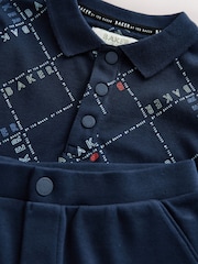 Baker by Ted Baker All Over Print Polo Shirt and Shorts Set - Image 4 of 7