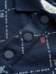 Baker by Ted Baker All Over Print Polo Shirt and Shorts Set - Image 6 of 7