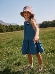 Blue Denim Drop Waist Button Through Dress (3-16yrs) - Image 2 of 3