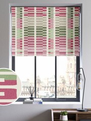 Pink Retro Geo Made To Measure Roman Blind - Image 1 of 6