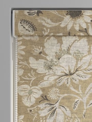 Natural Woodblock Floral Made to Measure Roman Blind - Image 3 of 6