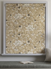 Natural Woodblock Floral Made to Measure Roman Blind - Image 5 of 6