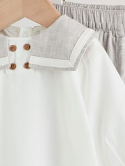 Grey/White Shirt and Trousers Baby Set (0mths-3yrs) - Image 10 of 15