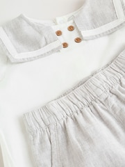 Grey/White Shirt and Trousers Baby Set (0mths-3yrs) - Image 13 of 15