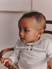 Grey/White Shirt and Trousers Baby Set (0mths-3yrs) - Image 3 of 15