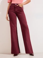 Friends Like These X Lucy Mecklenburgh Red Everyday Wide Leg Jeans - Image 3 of 5