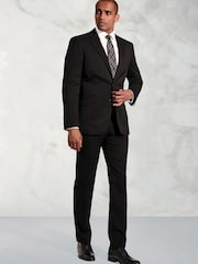 Brook Taverner Black Plain Suit Jacket - Image 3 of 6