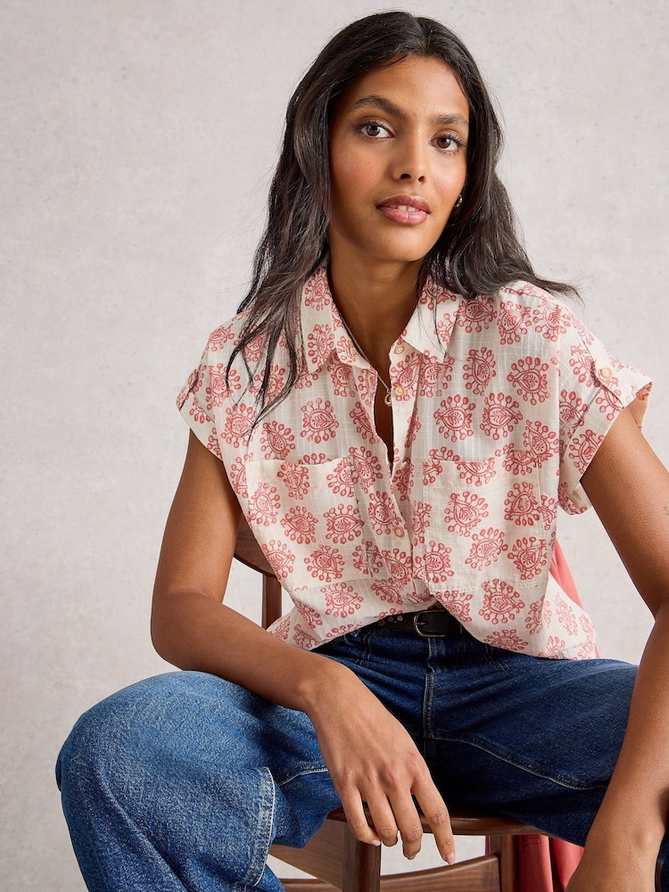 White Stuff White Ellie Cotton Shirt - Image 1 of 6