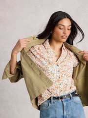 White Stuff White Annie Jersey Shirt - Image 3 of 6