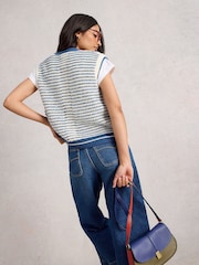 White Stuff Blue Kylie Waistcoat - Image 2 of 6
