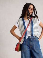 White Stuff Blue Kylie Waistcoat - Image 3 of 6