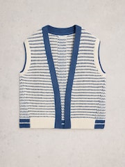 White Stuff Blue Kylie Waistcoat - Image 5 of 6