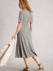 White Stuff Blue Megan Jersey Dress - Image 2 of 6