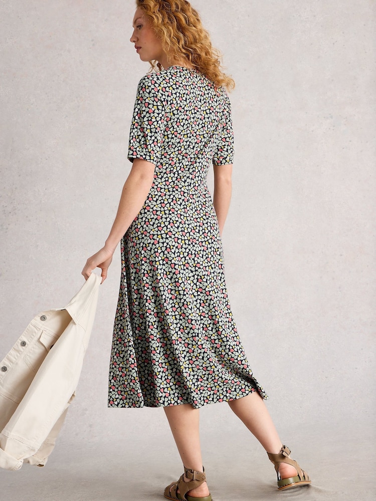 White Stuff Blue Megan Jersey Dress - Image 2 of 6