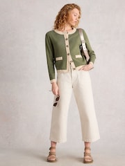 Verde - White Stuff Charlotte Cardigan - Imagem 1 de 6
