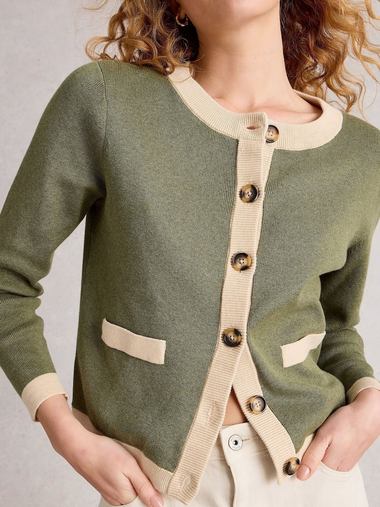 Verde - White Stuff Charlotte Cardigan - Imagem 2 de 6