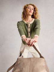 Verde - White Stuff Charlotte Cardigan - Imagem 3 de 6