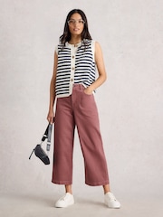 Jeans White Stuff Tia Wide Leg Crop - Imagem 2 de 6