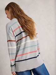 White Stuff Grey Stripe Jumper - Image 4 of 6