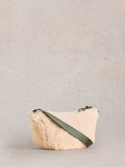 White Stuff Natural Meadow Borg Cross-Body Bag - Image 2 of 5