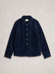 White Stuff Blue Carrie Cord Jacket - Image 5 of 6