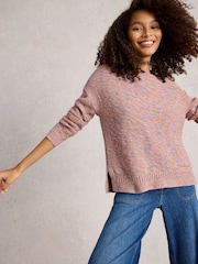 White Stuff Pink Victoria Jumper - Image 2 of 6