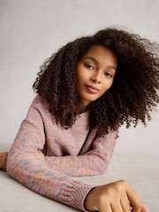 White Stuff Pink Victoria Jumper - Image 4 of 6