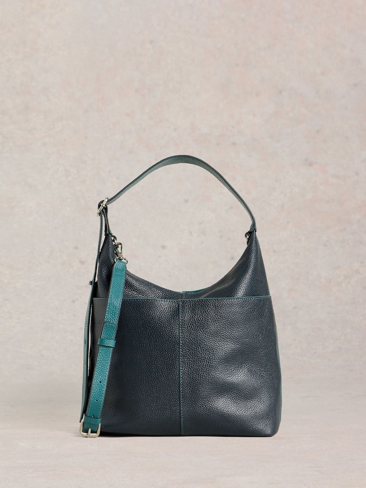 Blau - White Stuff Sophia Leather Cross-Body Bag - Bild 2 von 5