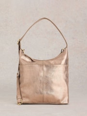 White Stuff Gold Sophia Leather Cross-Body Bag - Image 2 of 5