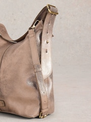 White Stuff Gold Sophia Leather Cross-Body Bag - Image 5 of 5