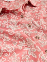 White Stuff Pink Rua Jersey Shirt Dress - Image 6 of 6