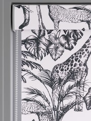 Black/White Safari Animal Made to Measure Roller Blind - Image 3 of 6