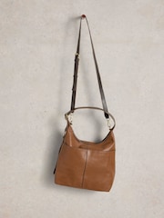 White Stuff Brown Sophia Leather Cross-Body Bag - Image 2 of 5