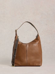 White Stuff Brown Sophia Leather Cross-Body Bag - Image 3 of 5