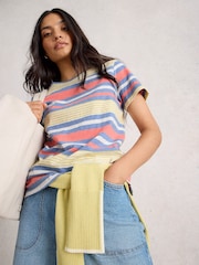 Camiseta listrada Abbie da White Stuff - Imagem 3 de 6