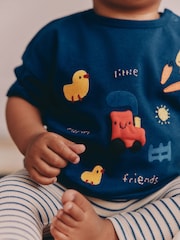 Blue Farm Top and Leggings Baby Set (0mths-2yrs) - Image 2 of 14