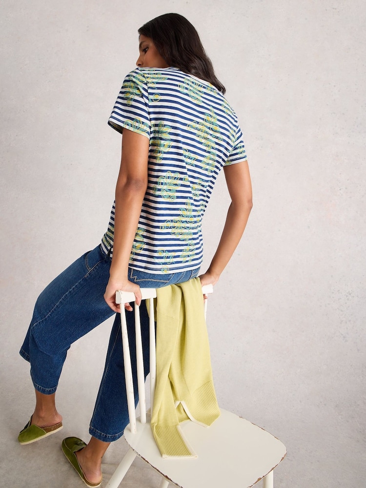 White Stuff Blue Abbie T-Shirt - Image 2 of 6