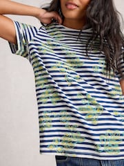 White Stuff Blue Abbie T-Shirt - Image 4 of 6