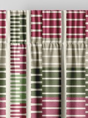 Pink Retro Geo Made To Measure Door Curtain Curtains - Image 6 of 9