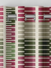 Pink Retro Geo Made To Measure Door Curtain Curtains - Image 7 of 9