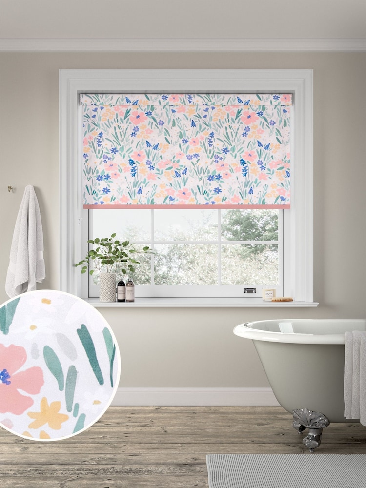 Multi Pastel Floral Made to Measure Roller Blind - Image 1 of 6
