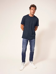 White Stuff Blue Abersoch Short Sleeve T-Shirt - Image 4 of 7