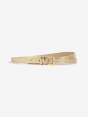 Lipsy Gold Leopard and Black Skinny Belts 3 Pack - Image 4 of 6
