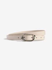 Lipsy Choc Tan and Cream Skinny Belts 3 Pack - Image 2 of 6